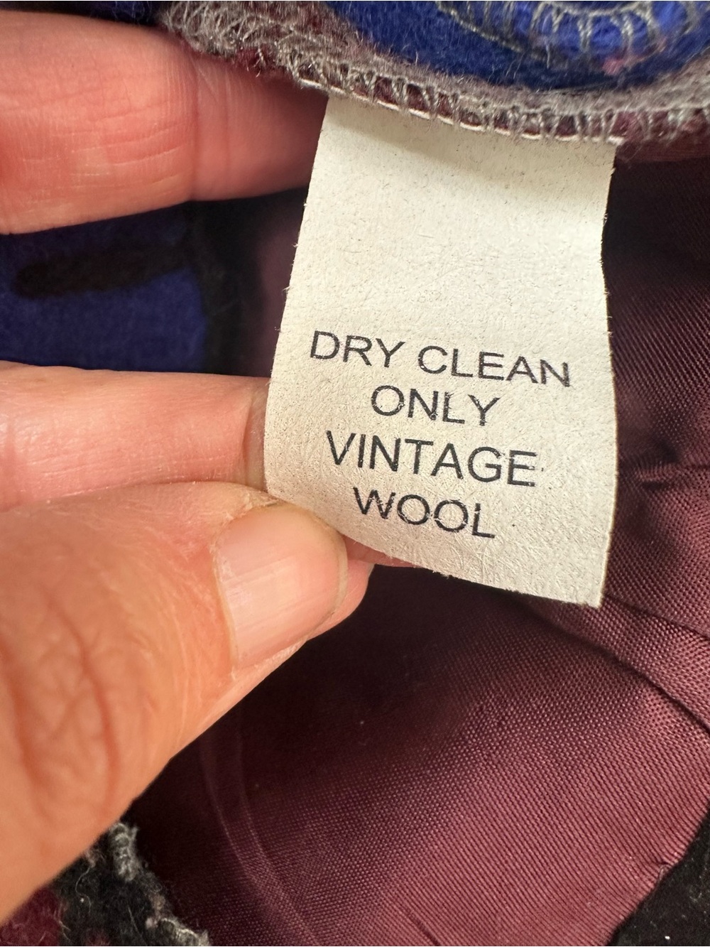 Baabaazuzu Vintage Patchwork Wool Button-Up Jacket made in the USA- S - Picture 6 of 6